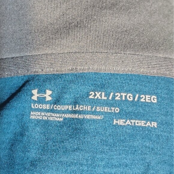 Under Armour Heatgear 1/4 Zip Pullover Multicolor Mens Size 2XL Loose - Picture 3 of 3
